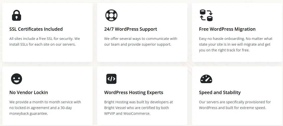 Functies van WordPress-hostingpakketten
