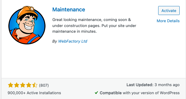 Maintenance - Best WordPress Maintenance Mode Plugins