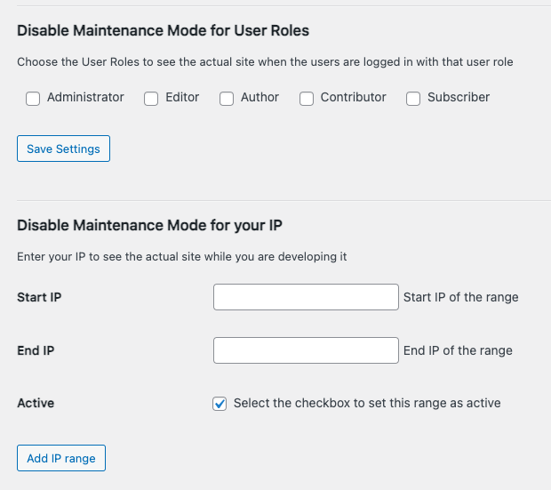 Smart maintenance access control - Best WordPress Maintenance Mode Plugins