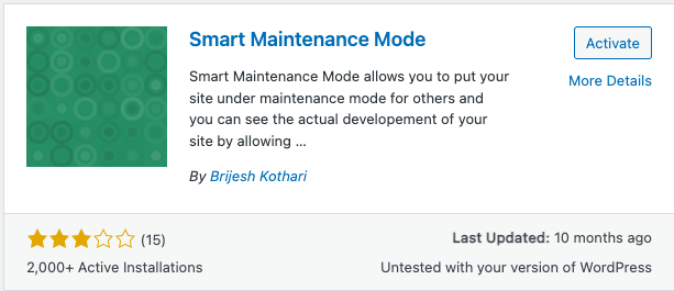 Smart Maintenance Mode - Best WordPress Maintenance Mode Plugins