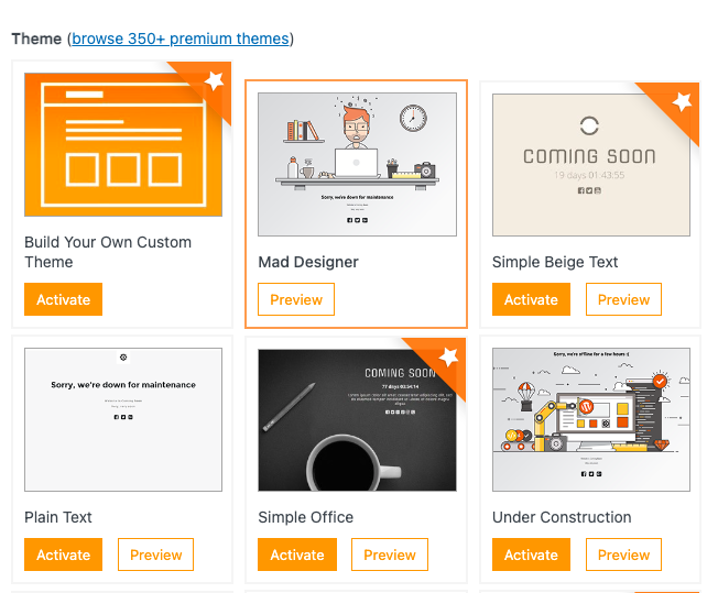 Under construction templates - Best WordPress Maintenance Mode Plugins