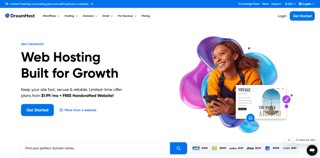 DreamHost - Bright Hosting DreamHost