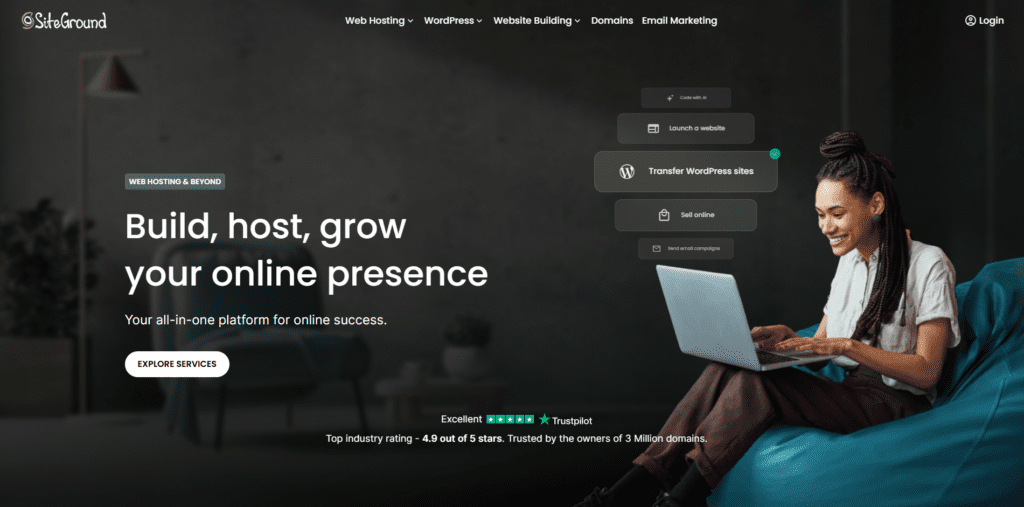 SiteGround - Bright Hosting SiteGround